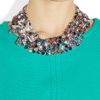 Miu Miu Crystal Bow Necklace in Silver - Lyst