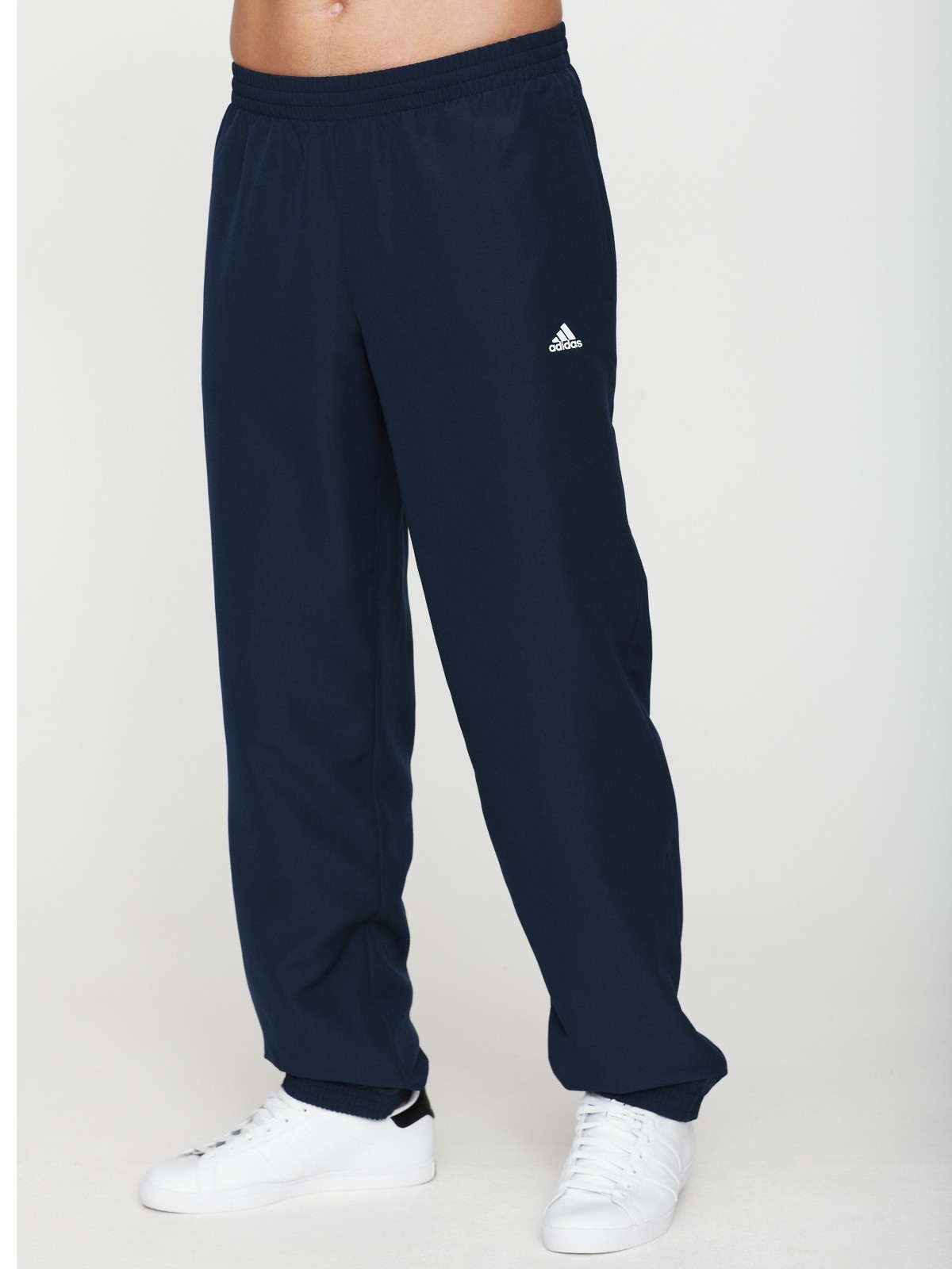 navy blue cuffed pants