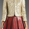 Alice + Olivia Brianna Open Front Box Jacket in Gold - Lyst