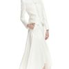 Boy By Band Of Outsiders Ivory Standing Collar Peplum Jacket in White (ivory) - Lyst