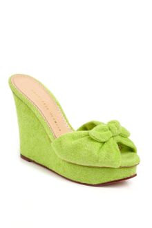 Charlotte Olympia  Green Jayne Wedge - Lyst