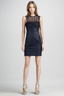 Diane Von Furstenberg Kinchu Leaf Lace Dress - Lyst