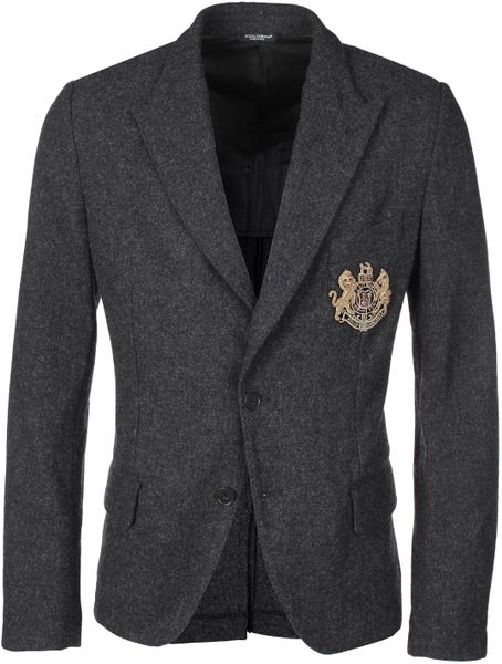 Dolce & Gabbana Jacket Dark Grey in Gray for Men (dark grey) - Lyst