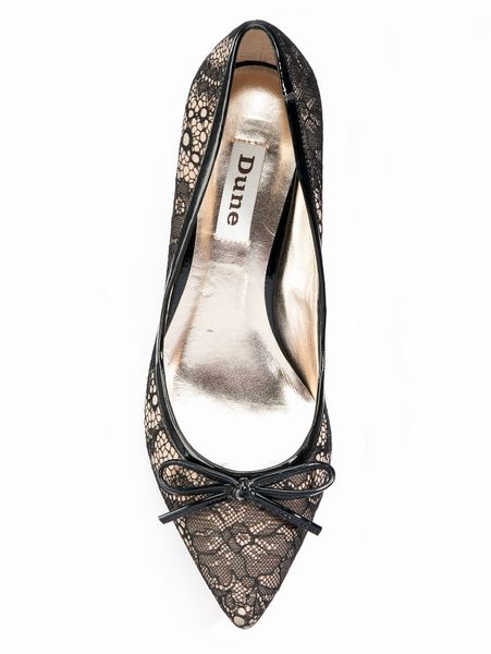 lace kitten heel