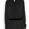Gucci Silk Chiffon Shirt in Black - Lyst