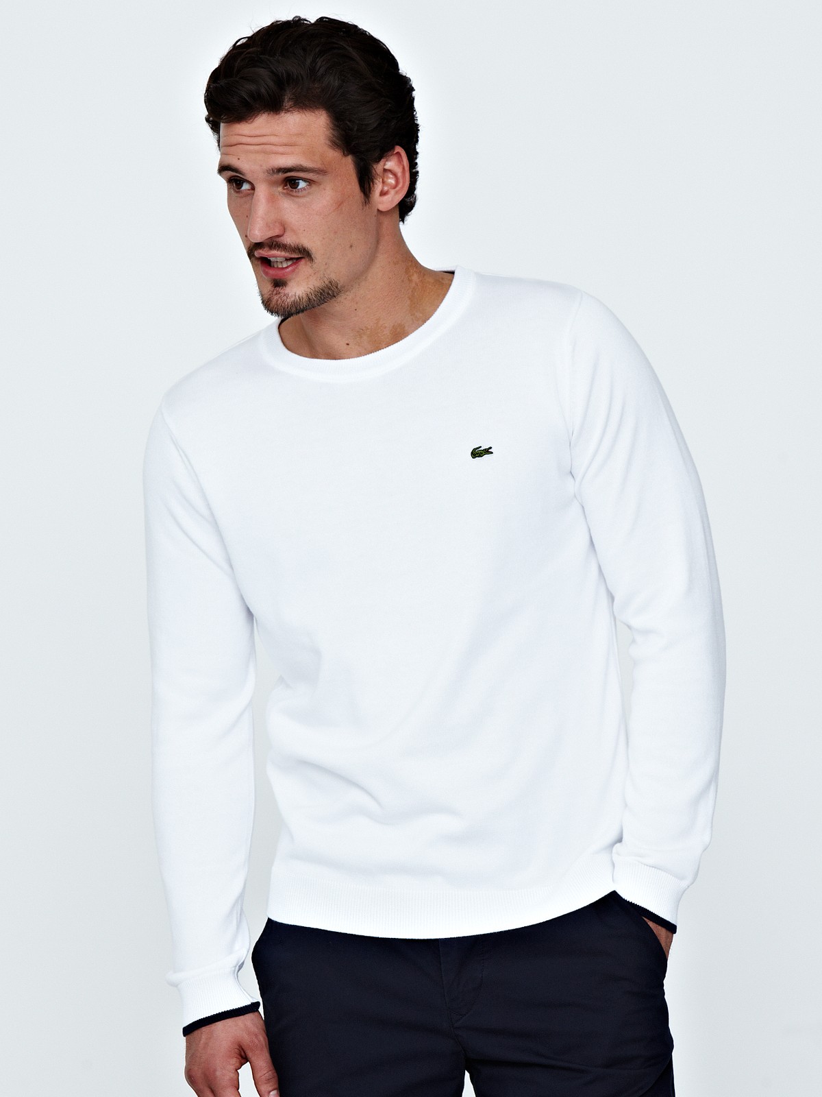 white merino jumper