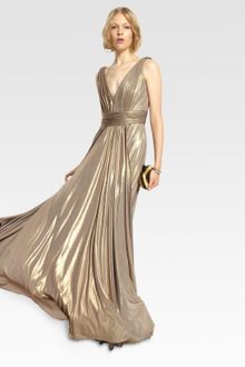 Notte By Marchesa Metallic Gown - Lyst