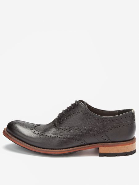 ted baker black leather shoes