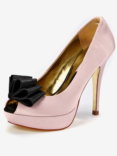 Ted Baker Ted Baker Morick Peeptoe Platforms in Pink (nude/black) - Lyst