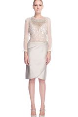 Alberta Ferretti  Wrap Pencil Skirt