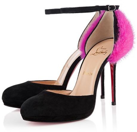 Christian Louboutin Crazy Fur in Black - Lyst
