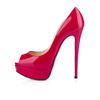 Christian Louboutin Lady Peep in Pink - Lyst