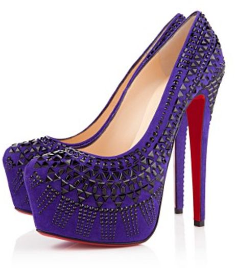 Christian Louboutin Decorapump in Purple (sky) - Lyst