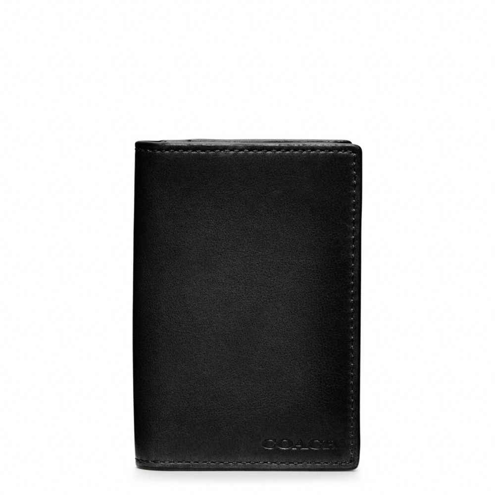 Coach Bleecker Legacy Leather Bifold Card Case In Black For Men Lyst