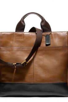 Coach Bleecker Leather Colorblock Utility Tote - Lyst