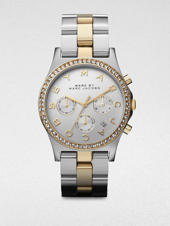 Marc By Marc Jacobs Twotone Stainless Steel Chronograph Watch - Lyst
