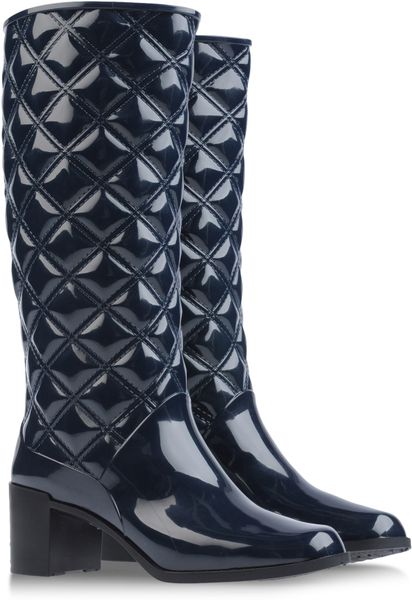 Marc Jacobs Quilted Wellies in Blue (dark blue) - Lyst