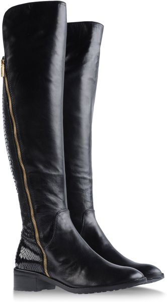michael kors knee high boots black