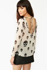 Nasty Gal Boneyard Blouse