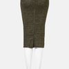Topshop Metallic Midi Skirt in Gold - Lyst
