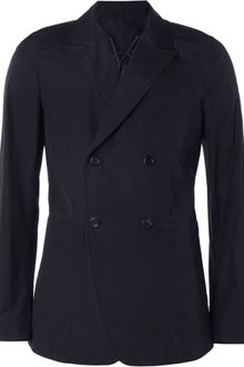 Yves Saint Laurent Unstructured Double Breasted Slimfit Cotton Blazer - Lyst