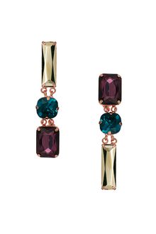 Asos Mirrored Jewel Drop Earrings - Lyst