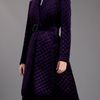 Burberry Prorsum Belted Quilted Coat in Purple (bordeaux) - Lyst