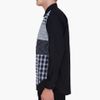 Comme Des Garçons Black Checkered Front Shirt in Black for Men - Lyst