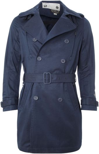 Diesel Trench Coat - Lyst