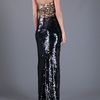 Dolce & Gabbana Sequin Strapless Dress in Gold (black) - Lyst