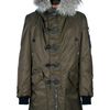 Dsquared2 Fur Collar Jacket in Khaki for Men - Lyst
