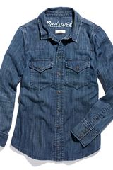 Madewell Western Jean Shirt in Nightsky Wash