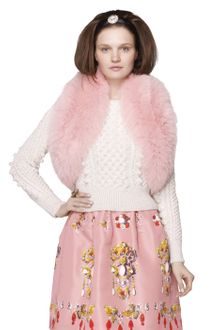 Oscar de la Renta Hand Knit Popcorn Long Sleeve Pullover - Lyst