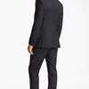 Versace Versace Trim Fit Stripe Suit in Gray for Men (charcoal/ brown stripe) - Lyst