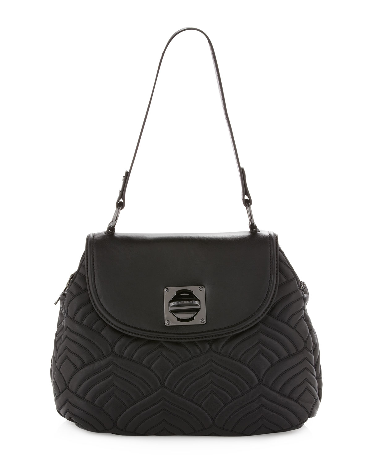 Adrienne Vittadini Piaz Napa Shoulder Bag Black in Black (blk) Lyst