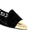 Asos Asos Limit Slipper Shoes with Metal Toe Cap in Black - Lyst