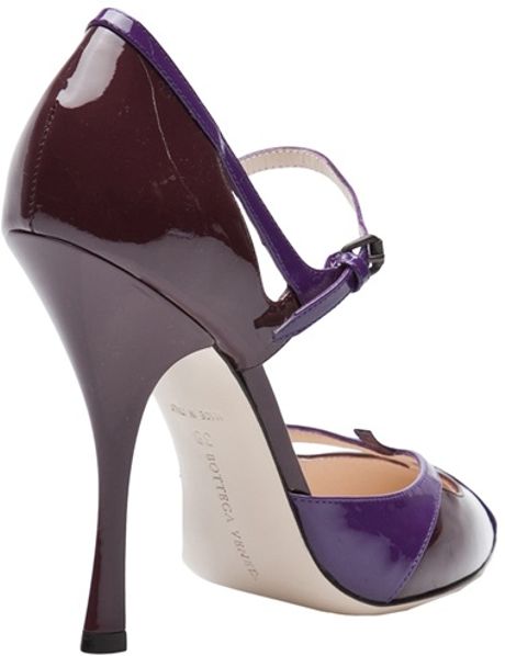 Bottega Veneta Mary Jane Pump in Purple | Lyst