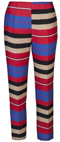 Carven Stripe Trouser - Lyst