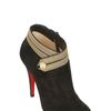 Christian Louboutin 100mm Marychal Suede Military Boots in Black - Lyst