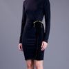 Class Roberto Cavalli Ruffle Detail Dress in Black - Lyst