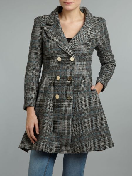 Cutie Military Style Coat in Gray (grey) | Lyst