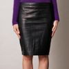 Diane Von Furstenberg Clover Leather Skirt in Black (clover) - Lyst