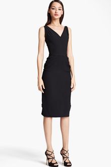 Nina Ricci Silk Wool Crepe Dress - Lyst