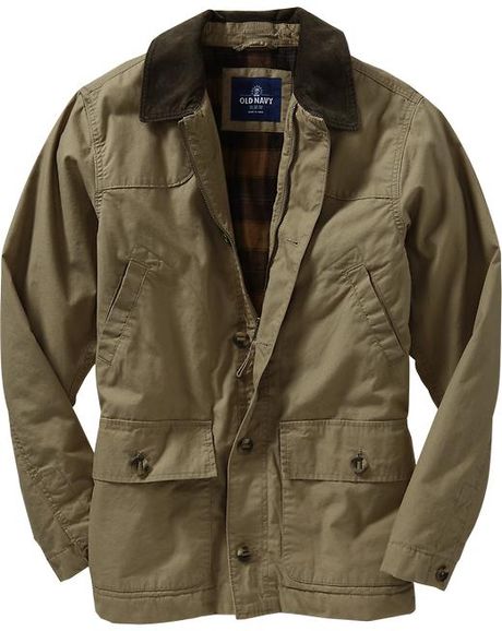 Old Navy Flannellined Canvas Jackets in Green for Men (craig's castle)