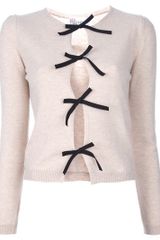 RED Valentino Bow Detail Cardigan