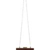 Topshop Croc Frame Crossbody Bag in Red (burgundy) - Lyst