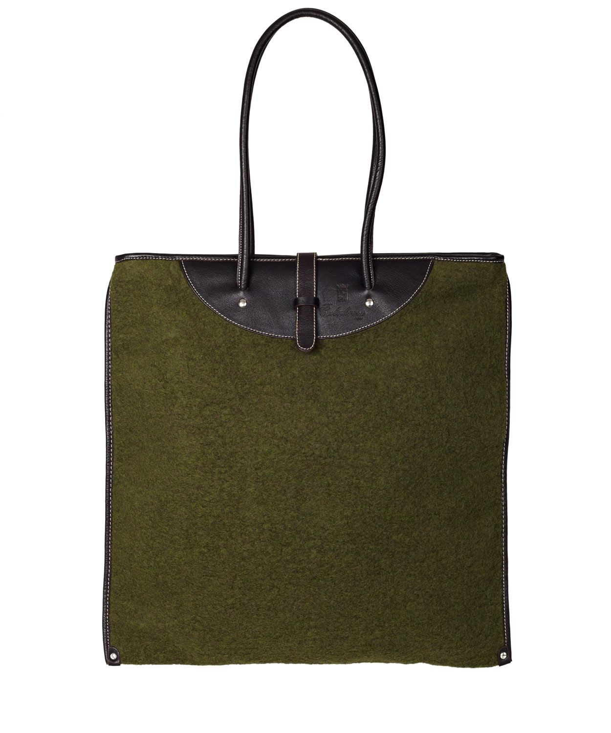 Calabrese Bags Olive Rotolo Boiled Wool Tote Bag in Green for Men (olive) Lyst