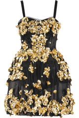 Dolce & Gabbana Embellished Mesh Dress