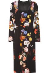 Dolce & Gabbana Floral-print Stretch-crepe Dress