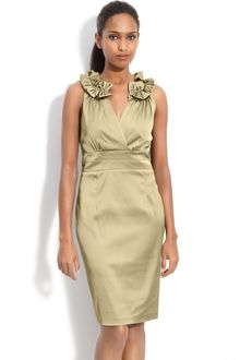 Donna Ricco Pleat Trim Mock Two Piece Sheath Dress - Lyst